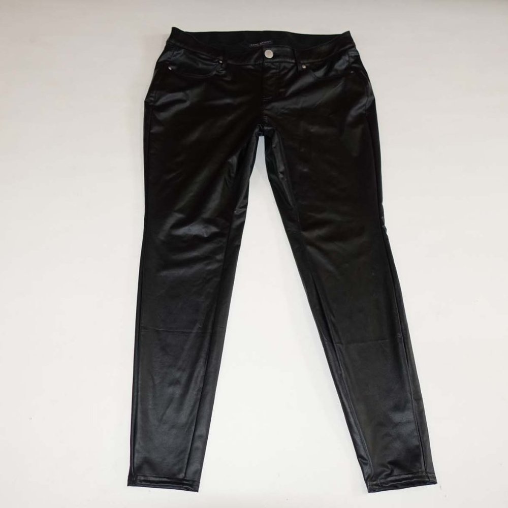 Lane Bryant Women's Faux Leather Ankle Skinny Legging Pants Size 14 NWT Black